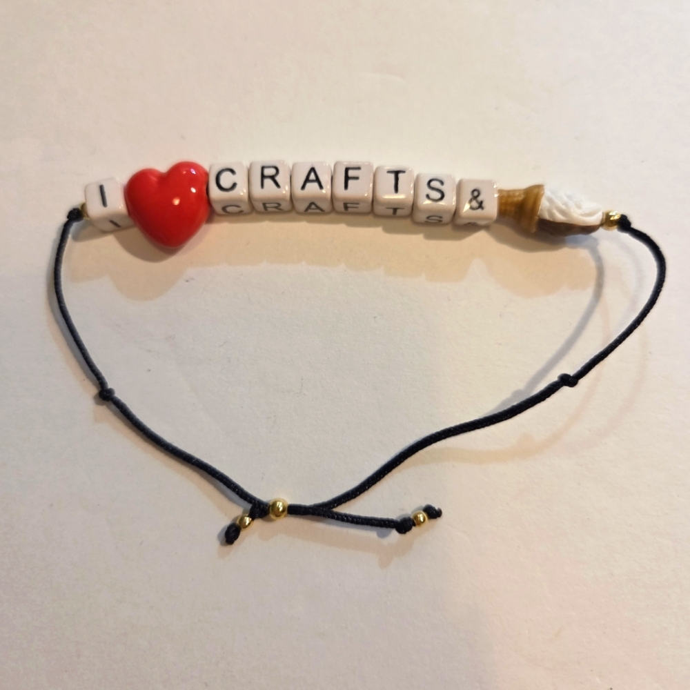 I Love Crafts & Ice Cream Bracelet